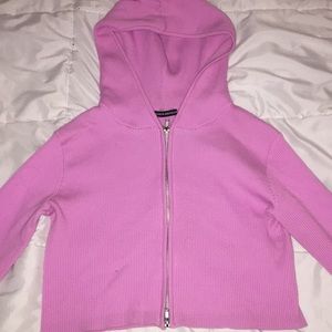 Pink brandy Melville cropped sweater